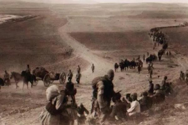 Una immagine della deportazione di assiri e caldei nel 1915  / spc.rs