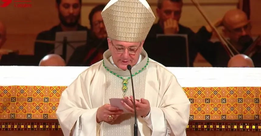Monsignor Franco Lovignana ad Assisi celebra la Messa Solenne | | pagina fb diretta Basilica San Francesco Assisi