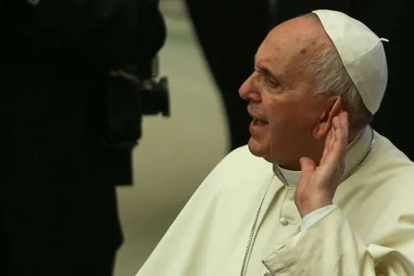 Un sorprendente primo piano di Papa Francesco  |  | Daniel Ibáñez/CNA