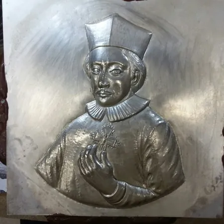 Un dettaglio dell'urna del beato Stenone | | Sacred art school