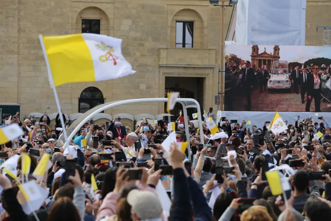 Papa Francesco a Piazza dei Granai a Floriana | | Courtney Grogan / EWTN