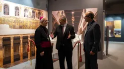 L'ambasciatore Kassisieh alla mostra Betlehem Reborn / Ambasciata di Palestina presso la Santa Sede