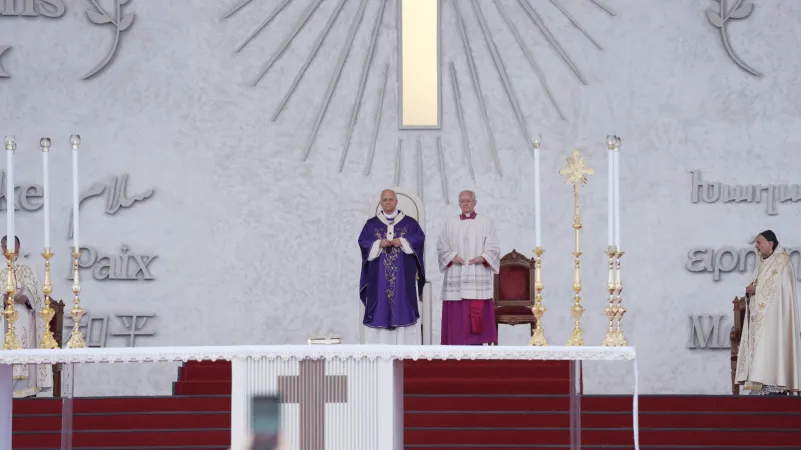Papa Leone celebra la messa a Beirut | | Marwan Semaan/ACIMENA